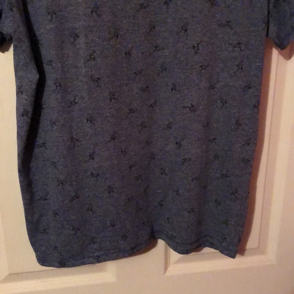 Michael Brandon Blue Flamingo Print T-Shirt Mens Large L - Picture 11 of 12
